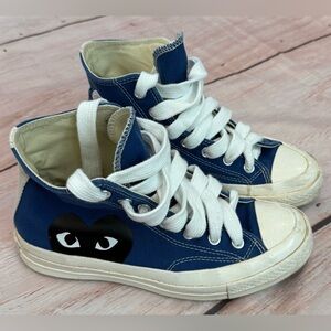 Men’s 6 Comme des Garcons PLAY x Converse Chuck Taylor All-Star 70s Hi Blue 8